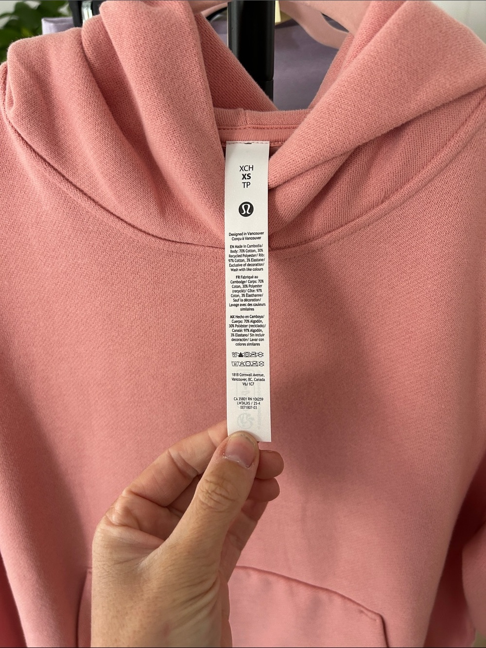 NWT Lululemon Steady State Oversized Hoodie. Size XS. - Picture 4 of 5